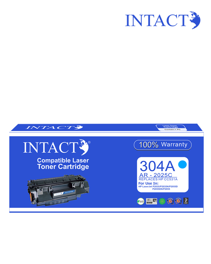 Intact Compatible with HP 304A (AR-2025C) Cyan